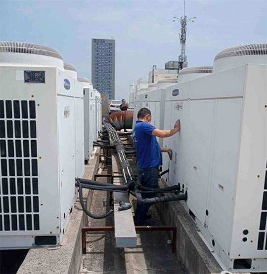 鼎城中央空调制热和不制冷系统维修方法